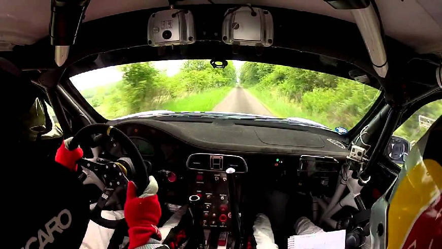 Μέσα σε μια Porsche 911 GT3 Rally Car (video)