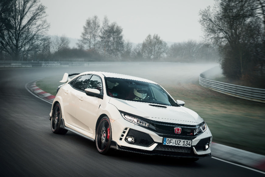 Ταχύτερο FWD αυτοκίνητο το νέο Honda Civic Type-R στο Nurburgring