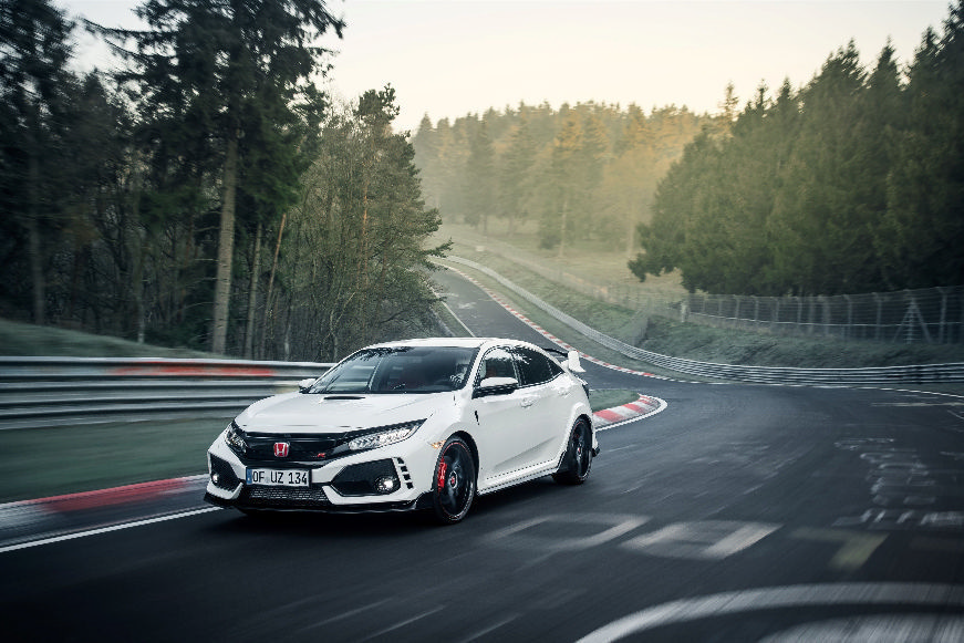 Ταχύτερο FWD αυτοκίνητο το νέο Honda Civic Type-R στο Nurburgring