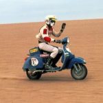 yvan-tcherniavsky-racing-on-a-vespa-p200e-scooter-in-dakar-rally-1980