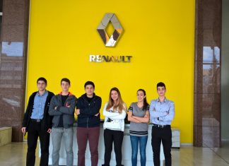 H Renault υποστηρικτής της ομάδας Sciron στην F1 in schools sciron team