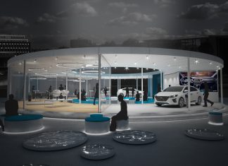 generation ioniq lounge at night