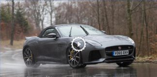 video-mia jaguar-f-type-svr stin genevi