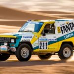 h-nissan-anakataskevase ena patrol-tou paris-dakar-rally-tou 1987-video