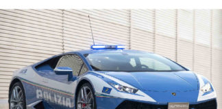 Η Lamborghini Huracan της Ιταλικής τροχαίας