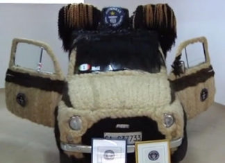 Ένα μάλλινο Fiat 500
