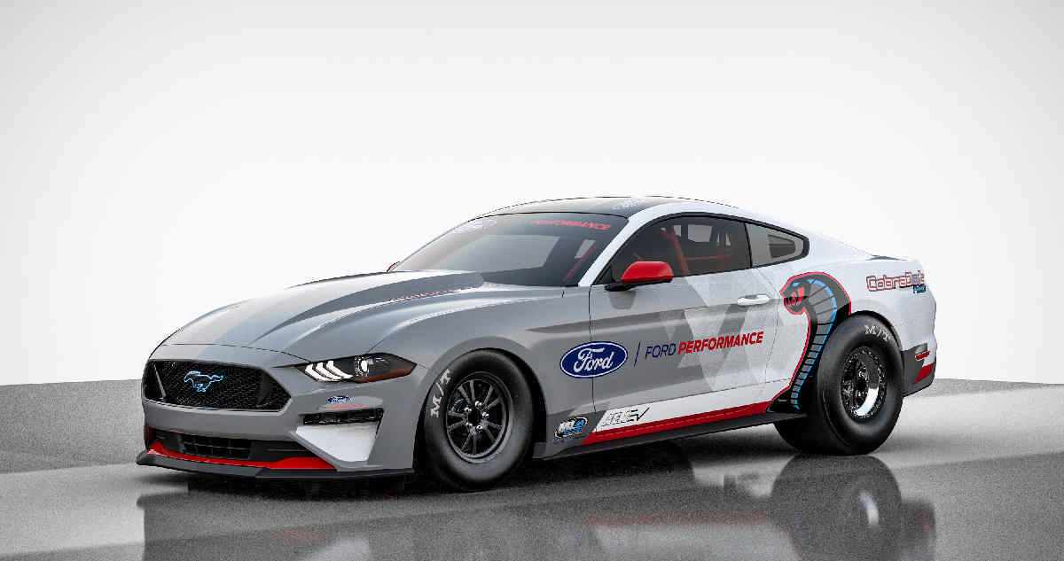 η Ford Performance λανσάρει σήμερα την εργοστασιακή και πλήρως ηλεκτρική Mustang Cobra Jet για συμμετοχή σε αγώνες dragster.