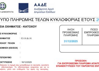 Τέλη Κυκλοφορίας 2026: Η προθεσμία πληρωμής